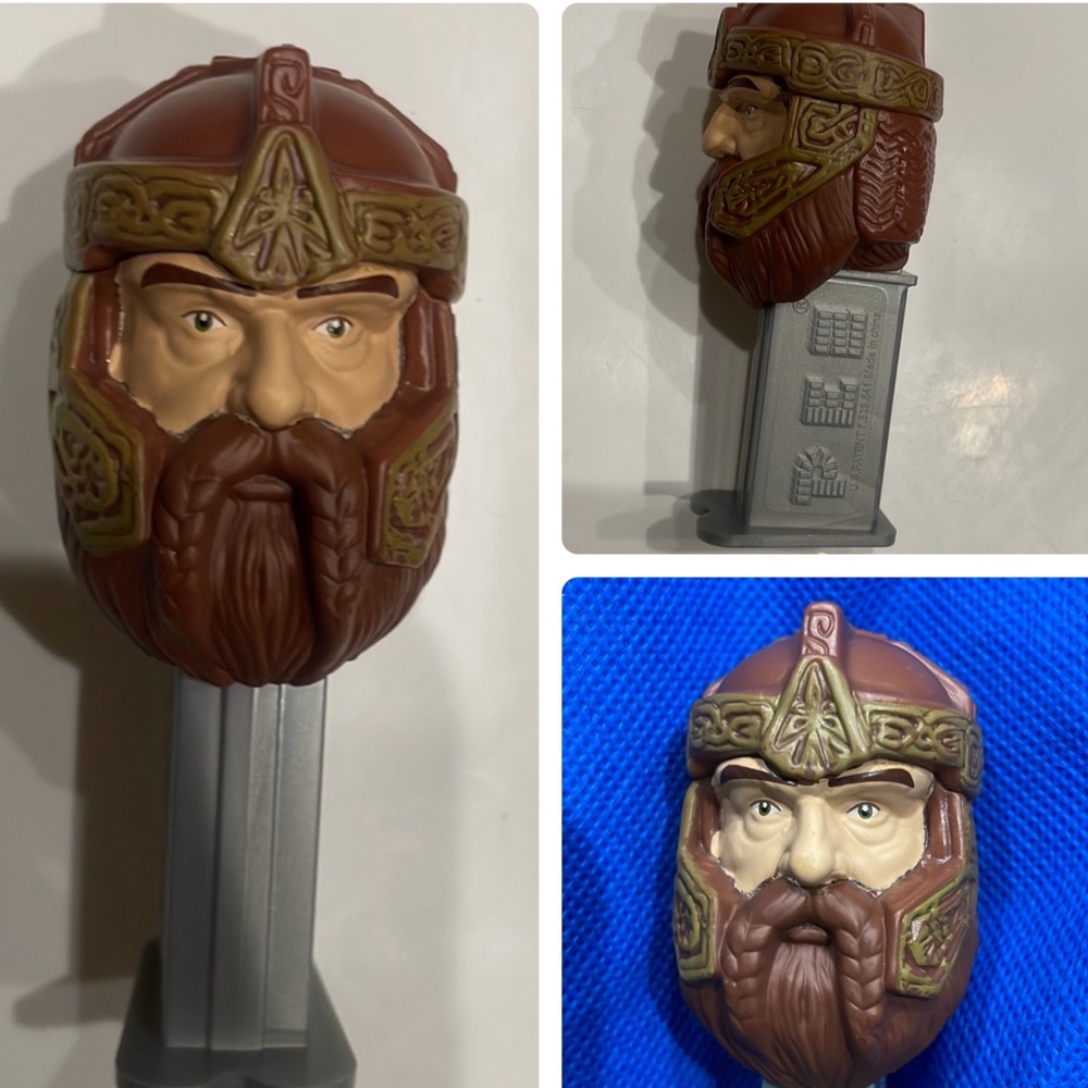 The Lord of the Rings PEZ Collectible - Gimli (Brown & Silver) #B7 1117930